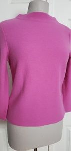 Ann Taylor Pink Sweater Medium 100% Wool